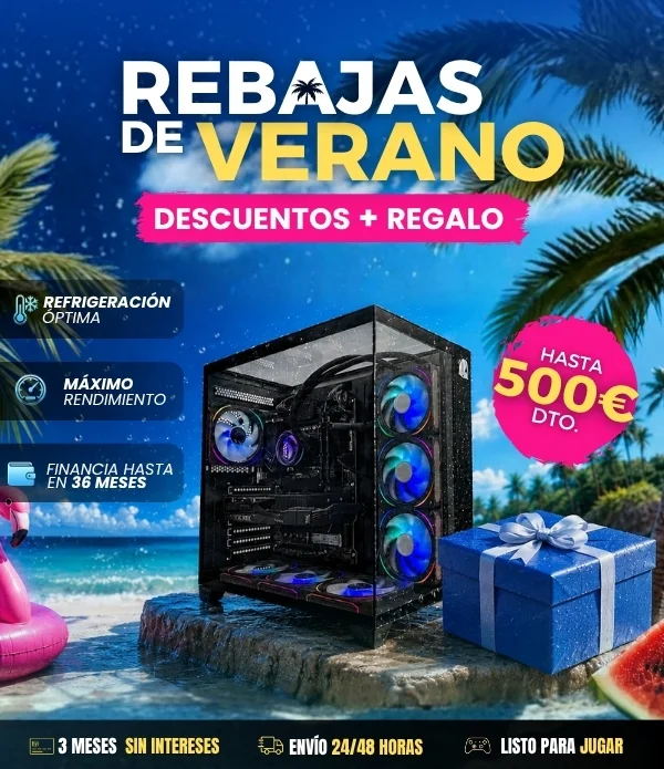 Rebajas de verano Nitropc — hasta 500€ de descuento, descuentos + regalo