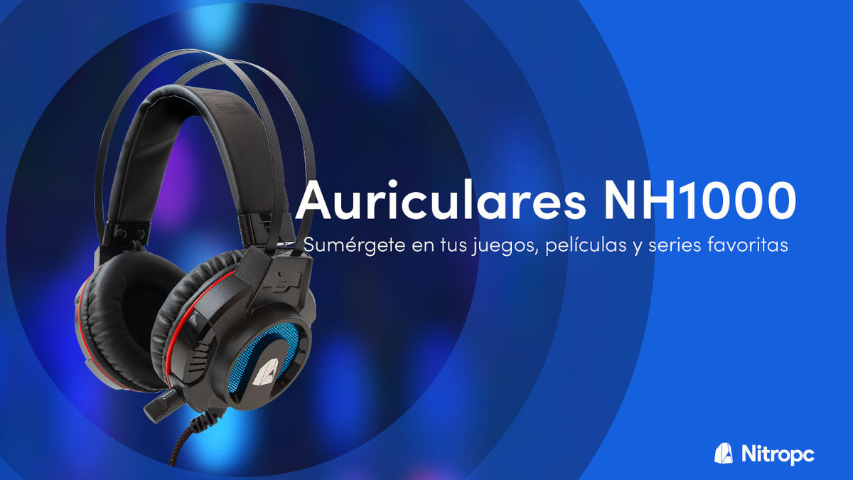 NH1000 de Nitropc: el headset gaming que buscabas.