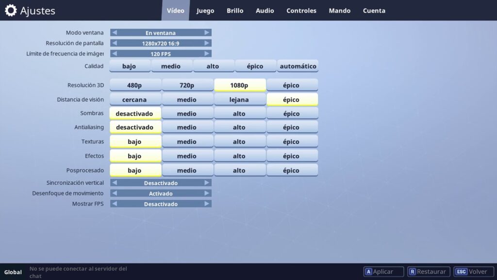 Configurar y optimizar fortnite en tu PC para un mejor rendimiento