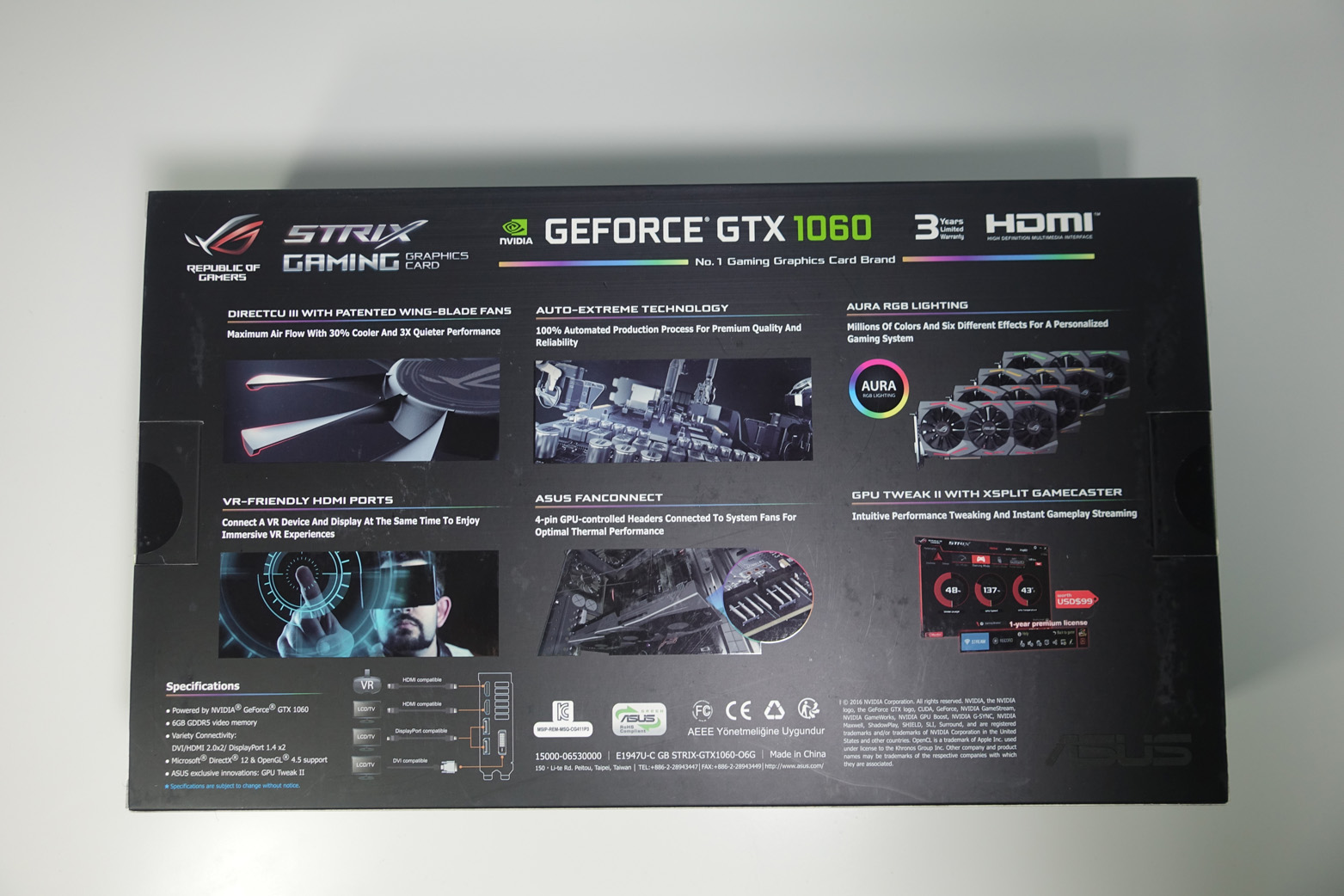 ASUS ROG Strix GeForce GTX 1060