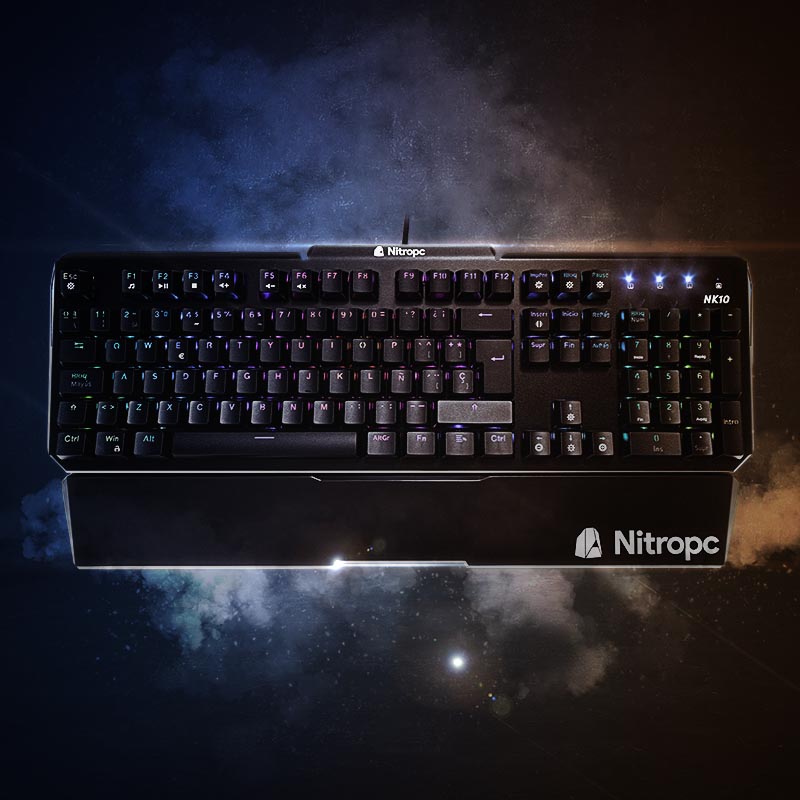 NK10 teclado óptico mecánico nitropc