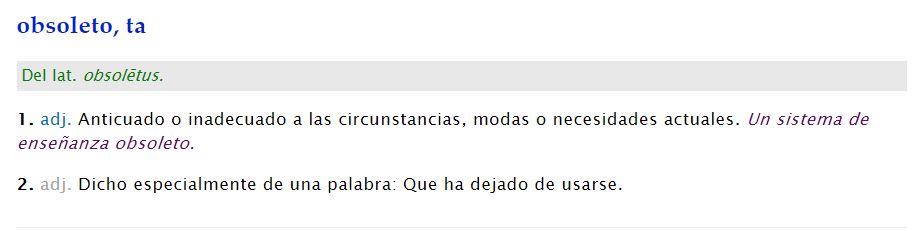 que significa que un ordenador está obsoleto