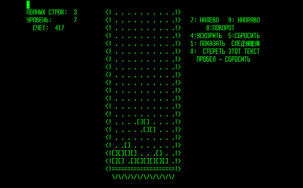 Historia PC Gaming Tetris original 1983