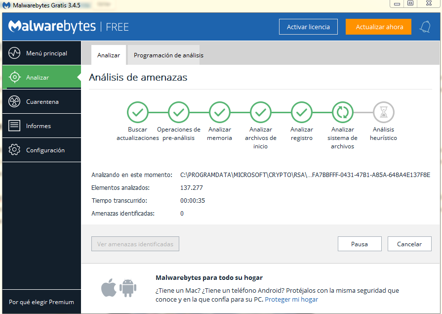 Descarga de Malware Bytes para eliminar virus y malwares