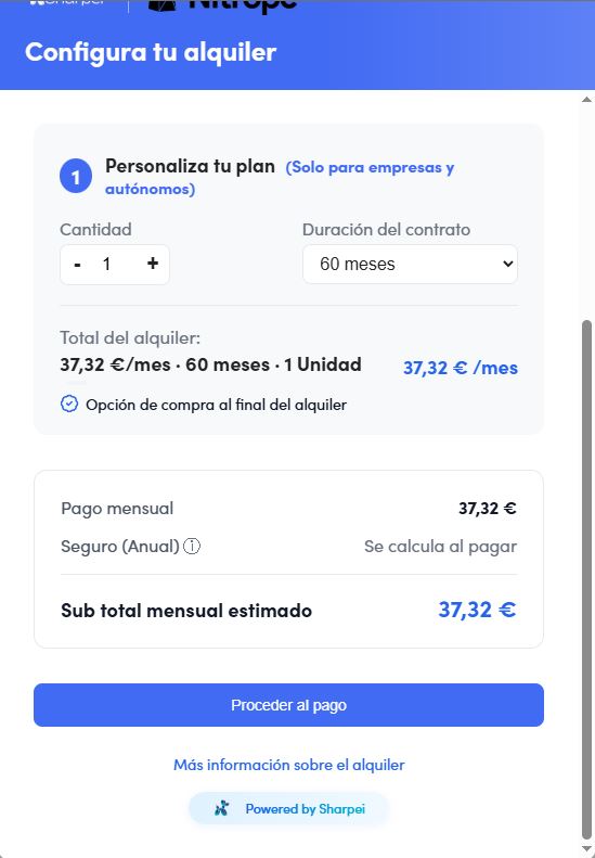 Pasarela de pago Sharpei