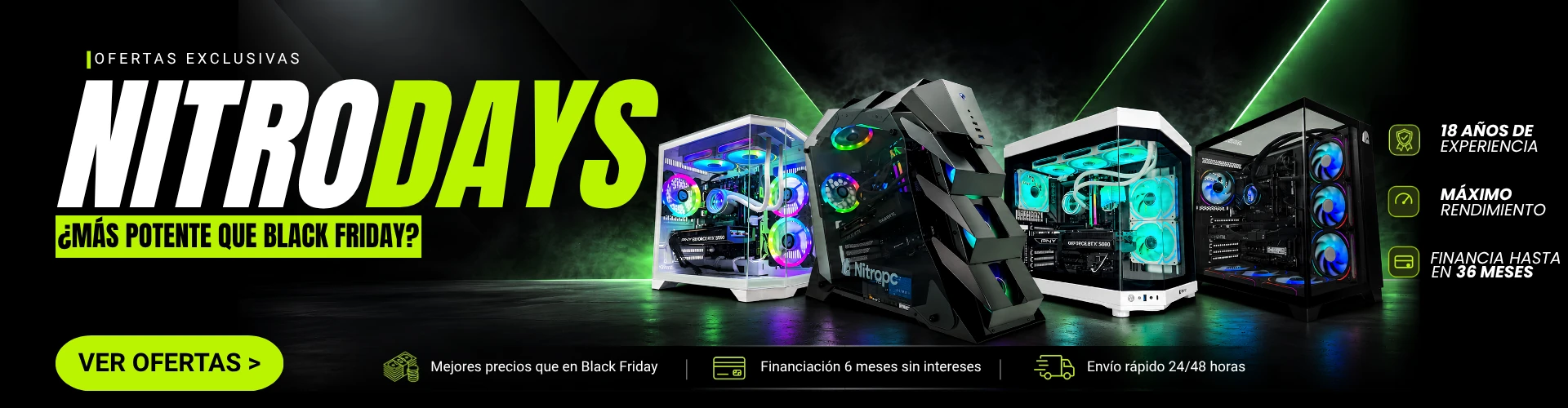 NitroDays · ¿Más potente que Black Friday? · Mejores precios que en Black Friday